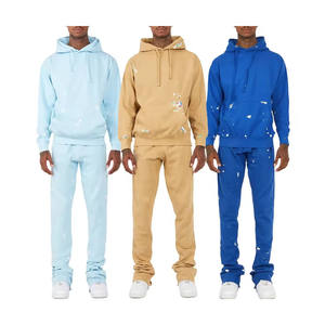 Conjunto Deportivo Personalizado de Lujo para Hombre, 480 g/m², Estampado Puff, Felpa Francesa, Corte Ajustado, Reversible, Ecológico, 100% Algodón - Product Image 2