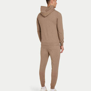 Conjunto Deportivo de Dos Piezas para Hombre, Corte Regular, Talla Grande, con Capucha, Informal, para Entrenamiento al Aire Libre, 100% Algodón - Product Image 2