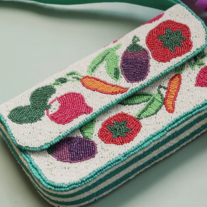 Bolso de Mano Personalizado Hecho a Mano, Bolso de Mano con Cuentas, Bolso Bandolera con Diseño de Aves - Product Image 2