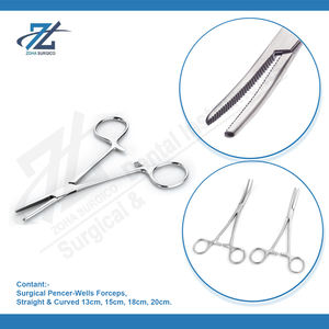 คีมสำหรับผ่าตัดหลอดเลือดสเตนเลสแบบโค้ง180มม. สเปนเซอร์เวลล์คุณภาพสูงเครื่องมือผ่าตัดด้วยมือประเทศผู้ผลิตปากีสถาน - Product Image 3