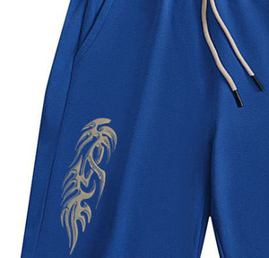 Shorts de haute qualité respirants et confortables pour hommes et femmes, impression en relief lourde, shorts 100% coton - Product Image 5