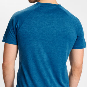 เสื้อยืดแบบพอดีตัวปกติแห้งเร็วสินค้ามาใหม่เสื้อยืดผ้าโพลีเอสเตอร์100% ออกแบบได้ตามต้องการเนื้อเรียบ - Product Image 6