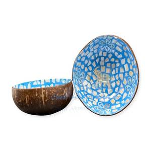 Ensemble de bols à smoothie en noix de coco avec logo personnalisé de haute qualité - Product Image 4