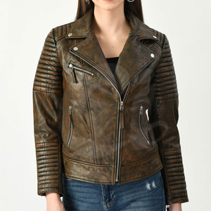 Women's Lightweight Genuine <b>Leather</b> Jacket Comfortable Easy Wear Breathable Waterproof Windproof Eco-Friendly Cow <b>Leather</b> Winter - Product Image 1