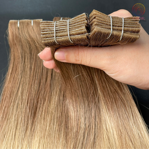Extensiones de cabello humano Remy virgen 100% de alta calidad, cinta invisible sin costuras de doble dibujado, rizo italiano, onda profunda suelta - Product Image 4
