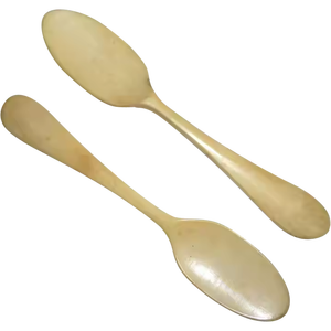 Eco-Friendly Buffalo Ox Horn Spoon <b>Set</b> Custom Logo Unique Crescent Crafts Design for <b>Parties</b> - Product Image 3
