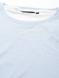 T-shirt décontracté de sport doux et confortable de qualité pour femmes dernière conception avec propre logo pour l'été-couleur de bloc à bas prix - Product Image 2