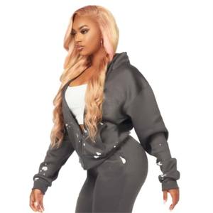 Chándal apilado de mujer auténtico y elegante-Tela de alta calidad para mayor comodidad y moda" - Product Image 5