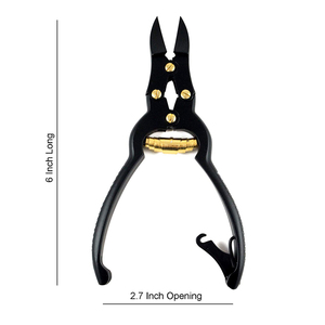 Black Color Coated Double Action Nail Cutter Heavy Duty Sharp Blades Ingrown Toe Nail Cutter With Back <strong>Lock</strong>