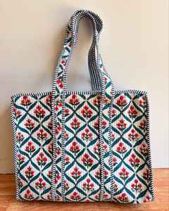 Algodón hecho a mano acolchado selva impreso mercado bolsas de mano bolsas de compras Hippi algodón mujeres - Product Image 2