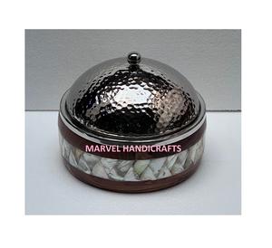 เครื่องอบขนมแม่ของไข่มุกฝังไม้สแตนเลสอุ่นอาหารหม้อไฟแม่ของไข่มุกเสิร์ฟหม้อปรุงอาหารเครื่องครัว - Product Image 1