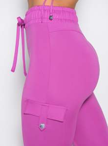 เลกกิ้งขอบสีม่วงสำหรับผู้หญิงเอวสูงมีกระเป๋าแฟชั่นรัดก้นแบบใหม่เป็นมิตรกับสิ่งแวดล้อม - Product Image 5