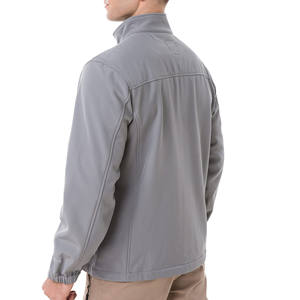 Chaqueta Softshell Personalizada al por Mayor con Logotipo, Chaqueta Cortavientos Acolchada de Nailon Satinado para Hombre, Estilo Urbano - Product Image 2