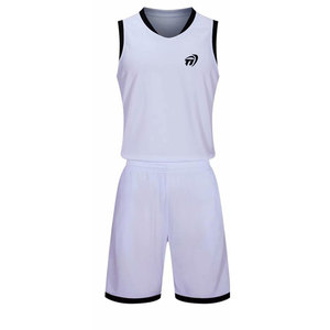 OEM Men's Breathable 100% Polyester Heat-Transfer Printed Sleeveless Basketball Uniform Set Best Price Wholesale Team Style - Product Image 1