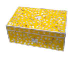 Elegant Modern Luxury Floral Pattern <b>Wooden</b> Mother of Pearl Inlay Handmade <b>Jewelry</b> Storage <b>Box</b> for Home Hotel Office Use - Product Image 2