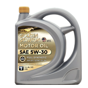 Golden Stallion Full Synthetic Anti-Wear Automotive Lubricant SAE 5W-<b>30</b> Motor <b>Oil</b> 3 Pack <b>5</b> Quart - Product Image 1