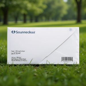 Sobres Largos Premium DIN Soennecken 220 x 110 mm, 100 g/m², Papel Blanco Autoadhesivo con Ventana de 100 mm, 25 Unidades por Paquete - Product Image 3