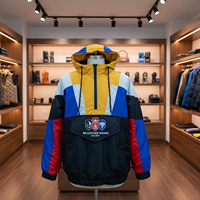 Veste coupe-vent à col roulé en vente, design vintage des années 90, unisexe, légère, demi-zip, veste de démarrage des 49ers, pulls brodés