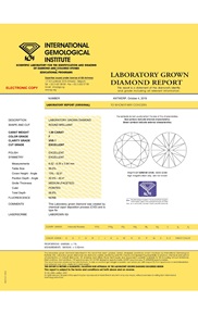 Diamants CVD cultivés en laboratoire en vrac excellente coupe 1 carats rond blanc brillant F couleur VVS1 diamant en vrac petite taille prix d'usine - Product Image 3