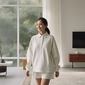 เสื้อโปโลผู้หญิงยาวเปิดไหล่เสื้อกอล์ฟ - Product Image 3