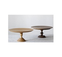 Grand support à gâteau en bois massif, écologique et fait main, compatible lave-vaisselle et micro-ondes, idéal pour les fêtes, mariages, buffets, pâtisseries et présentation de desserts
