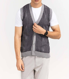 Pulls en coton sans manches de haute qualité Plus hommes sweats décontractés pour hommes respirant grande taille chandails pour hommes - Product Image 1