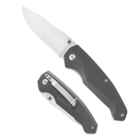 Couteau de poche pliable portable pour l'extérieur, lame en acier 3CR13, manche G10, couteau de survie pour le camping, la randonnée, cadeau de vacances
