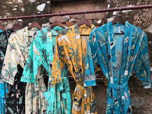 Peignoir Kimono en coton style turc Cardigan vêtements de nuit robe de chambre plage Bikini Pack pour le printemps et l'été - Product Image 4