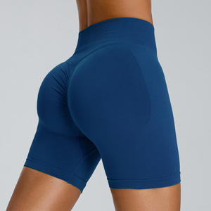 Femmes taille haute respirant Gym Scrunch Yoga Shorts sans couture Biker Control & Butt Lifting entraînement ajusté-Vente en gros - Product Image 5