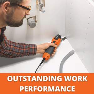 Sistema QuickIN, Juego de Herramientas Oscilantes Multifunción de 250W, 10000-19,500 OPM, con Fuente de Alimentación Eléctrica de 18V, Kit de Montaje Starlock Max Incluido - Product Image 4