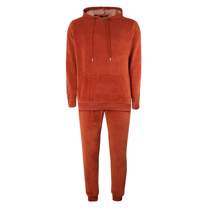 Hombres al por mayor logotipo personalizado terciopelo rayas laterales chándal Jogging cremallera chándal hombres Slim Fit chándal 2025 - Product Image 2