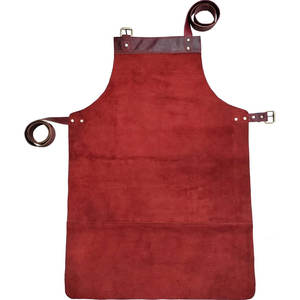 Delantales de cuero sin mangas de último diseño con logotipo personalizable para hombre, uso duradero en la cocina de Chef fabricado por Pakistán - Product Image 2