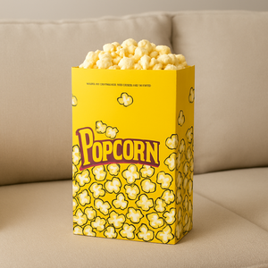 Caja de papel de palomitas de maíz de diseño personalizado, embalaje desechable al por mayor barato para eventos y películas - Product Image 6