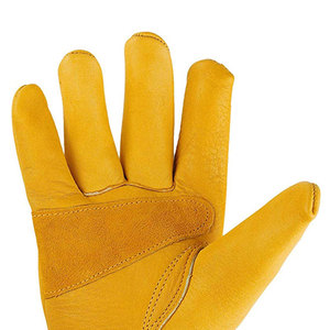 High Quality Leather Working Gloves for Men-Customizable Breathable Durable <b>Silicone</b>-Free Protective Safety Gloves for - Product Image 4