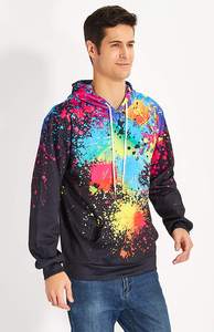 Suéter personalizado de algodón con capucha para hombre, sudadera gruesa con capucha para primavera y otoño, Sudadera de felpa francesa con sublimación personalizada Unisex - Product Image 1