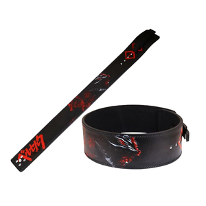 เข็มขัดหนังยกน้ำหนักปรับได้สำหรับออกกำลังกายเข็มขัดยกน้ำหนักปรับได้เอวป้องกันปรับได้ตามต้องการ - Product Image 2