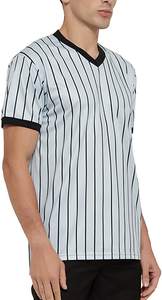 Camiseta personalizable de árbitro de fútbol de tela de punto personalizada para hombre de Hash International - Product Image 3