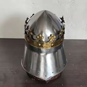 Casco romano espartano griego del rey Leónidas Medieval para hombre para disfraz de Guerrero o artículos de regalo para acampar incluidos - Product Image 5
