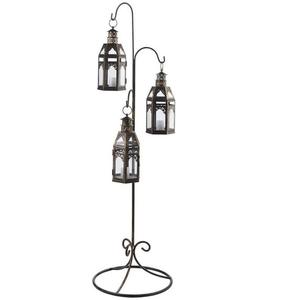 Sculpture d'arbre à bougies chauffe-plat en fer rustique, support en métal artistique autoportant, intérieur/extérieur, durable - Product Image 4