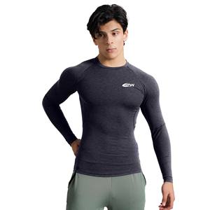 Camiseta de Compresión de Manga Larga para Hombre, de Alta Calidad, para MMA, BJJ, Secado Rápido, Protección UV, para Surf, con Logotipo Personalizado, Fabricación OEM - Product Image 1