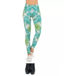 Women's High Waist <b>Tie</b> <b>Dye</b> Yoga <b>Leggings</b> Full Length Sublimation Printed Four-Way Stretch Spandex Polyester Pants - Product Image 4