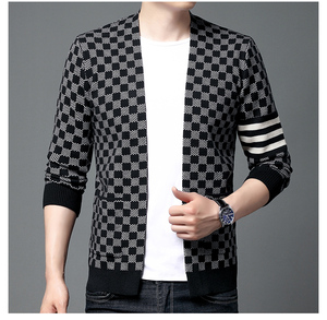 Hiver Nouveau Mens Knitted O-Neck Pullover Loose Fit Long Sleeve Casual Sweater Anti-Shrink Anti-Wrinkle Breathable 100% Polyester - Product Image 3