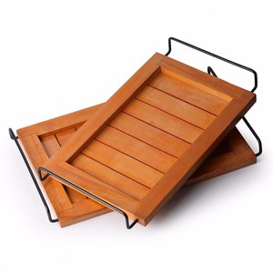 Bandeja de madera hecha a mano más vendida en azul para té, café y aperitivos, modelo de alta calidad AC 9615 - Product Image 4