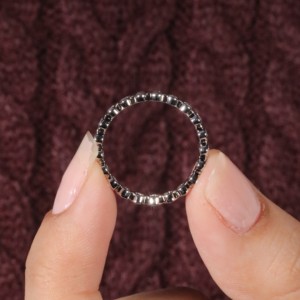 Anillo de Compromiso Destiny Jewellery de 1.00 Ct, Chapado en Oro Blanco de 14K con Diamante Certificado por IGI, Regalo de Aniversario de Lujo para Mujer - Product Image 4