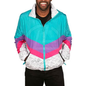 Chándal de nailon transpirable para hombre con forro interior suave y cierre de cremallera seguro Chándal de nailon de entrenamiento para hombre - Product Image 2