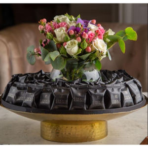 Tazón decorativo para servir chocolate para mesa de hogar de diseño moderno de Metal plateado de primera calidad hecho a mano para bodas y fiestas - Product Image 4