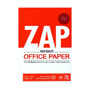 Zap กระดาษสำนักงาน A4 80GSM คุณภาพสูง500แผ่น/รีมพื้นผิวเรียบ100% เยื่อไม้บริสุทธิ์ - Product Image 5