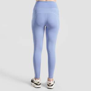 Leggings taille haute Pro Motion XL, doux, sans couture, tricotés en spandex et nylon, à motifs, pour le sport et les loisirs, avec imprimé lavande - Product Image 2