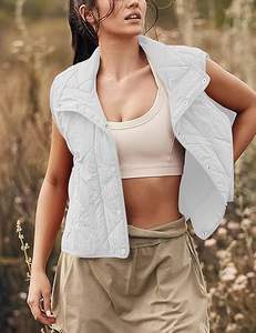 Venta Directa de Fábrica, Chaleco Acolchado con Cierre y Cuello en V, Transpirable, de Alta Calidad, Personalizable, para Hombre, Invierno, Casual, 220g - Product Image 2