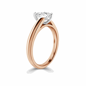 Anillo de Compromiso Solitario con Forma de Corazón para Mujer - Product Image 2